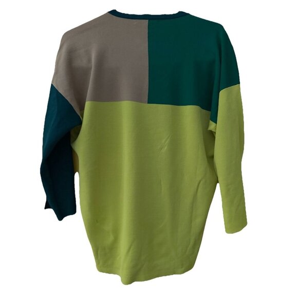 Purificacion Garcia Blouse Color block Designer Career Size Medium - Picture 3 of 7